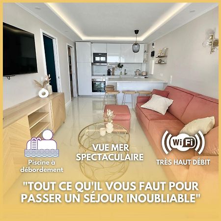 Luxueux Appartement - Vue Mer - Piscine - Free Parking - Monaco Cap-d'Ail Buitenkant foto