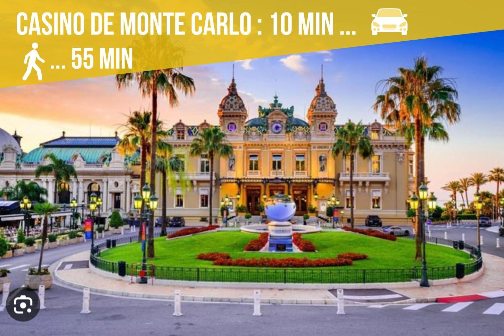 Luxueux Appartement - Vue Mer - Piscine - Free Parking - Monaco Cap-d'Ail Buitenkant foto