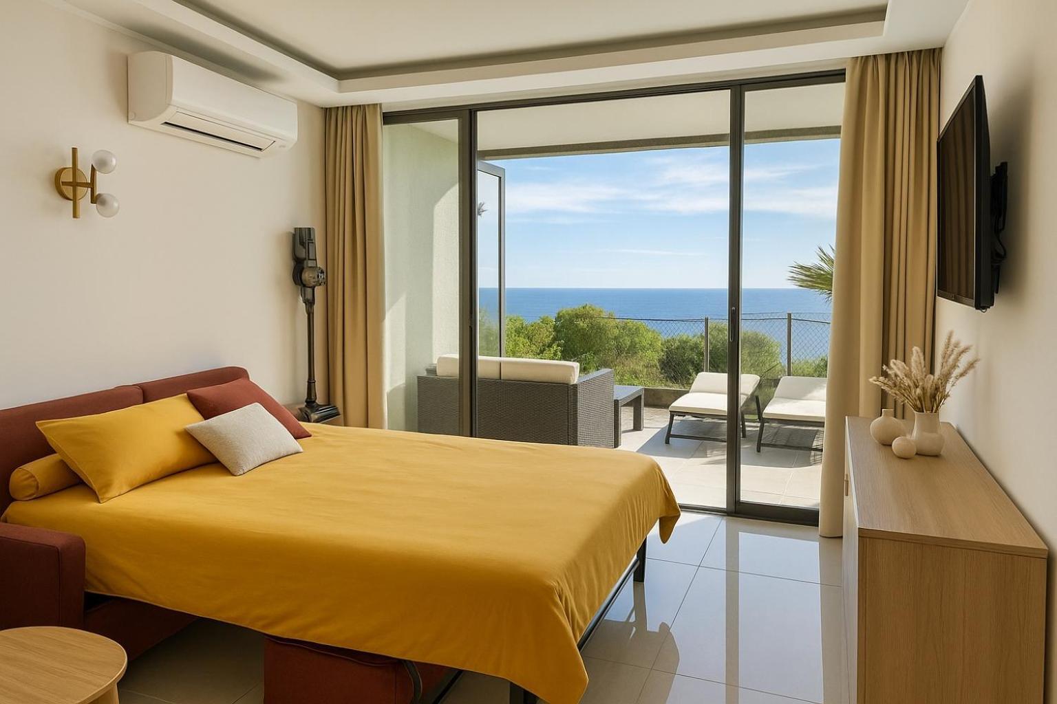 Luxueux Appartement - Vue Mer - Piscine - Free Parking - Monaco Cap-d'Ail Buitenkant foto